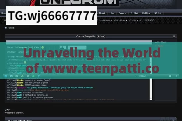 Unraveling the World of www.teenpatti.com: A Premier Gaming Experience