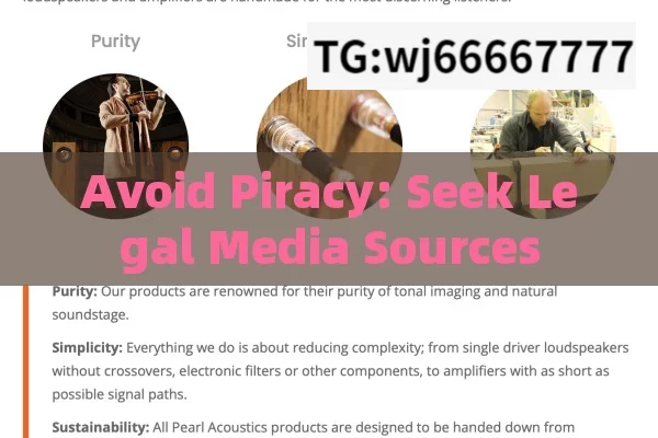 Avoid Piracy: Seek Legal Media Sources